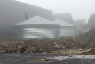 drainsilo en dagvoorraadsilo met daken